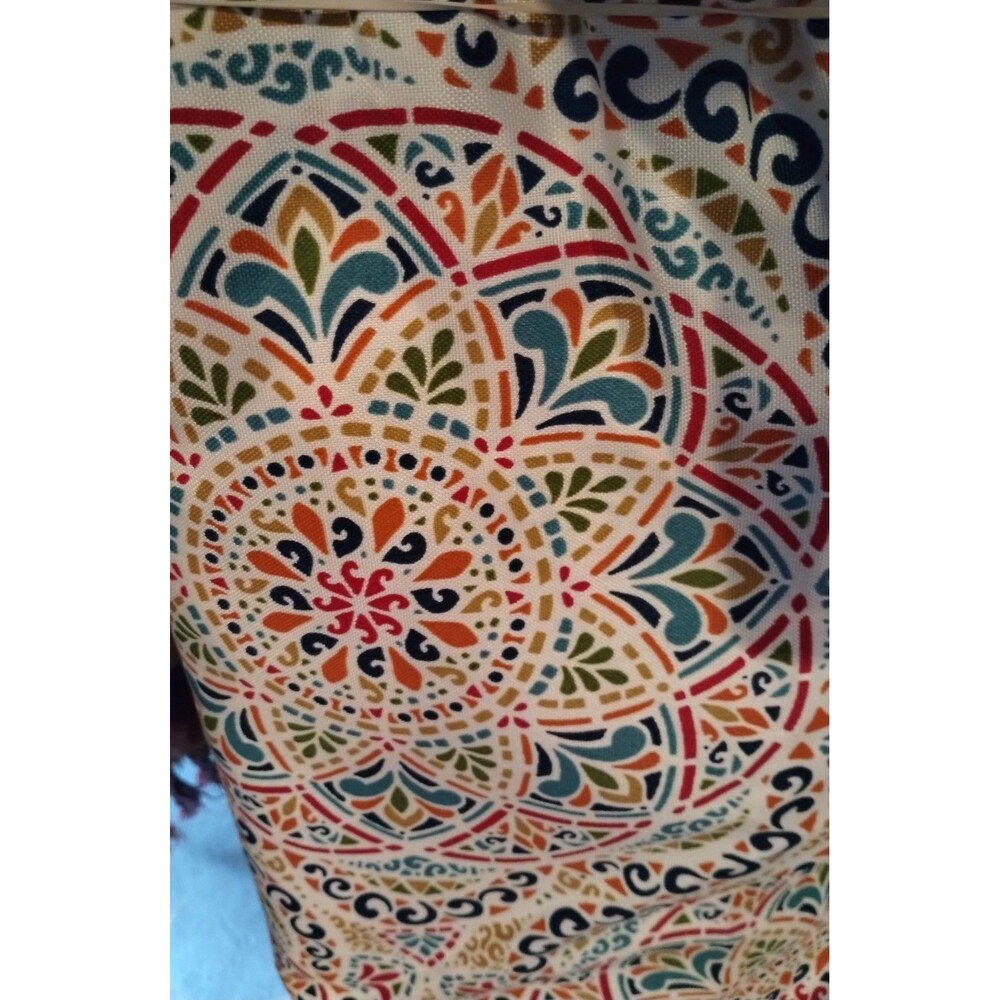 Berkshire Home, Zen Fiesta, Red Multi, Mandala Indoor Outdoor Canvas Fabric BTY